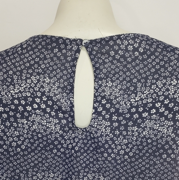 ONLY Short Sleeve Blue Blouse - Picture 4 of 5